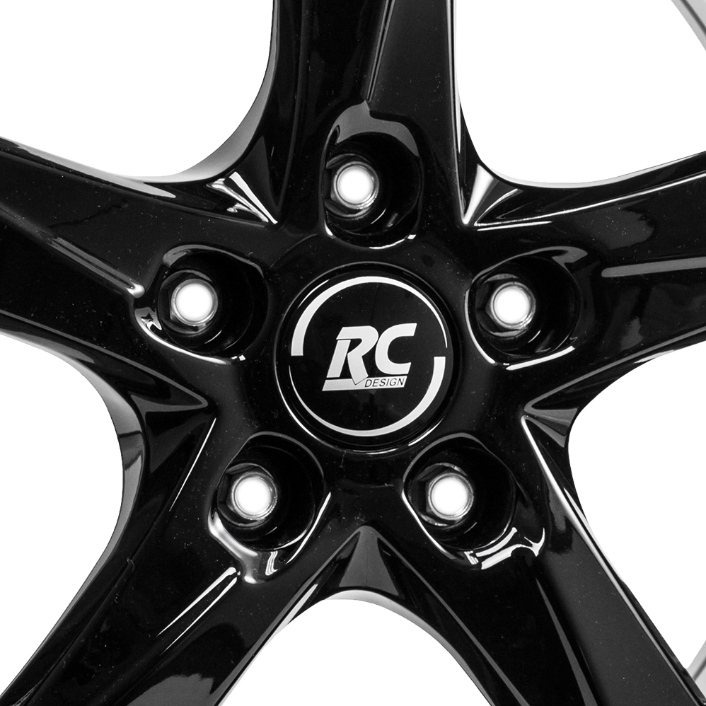 16 Inch RC Design RC30 Gloss Black Alloy Wheels