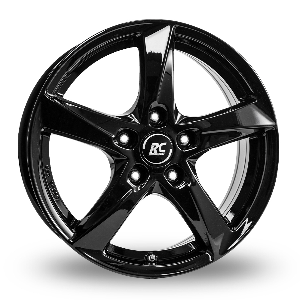 16 Inch RC Design RC30 Gloss Black Alloy Wheels